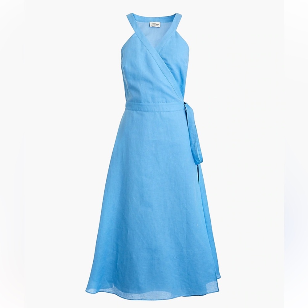 Beautiful J. Crew Blue Wrap Sundress